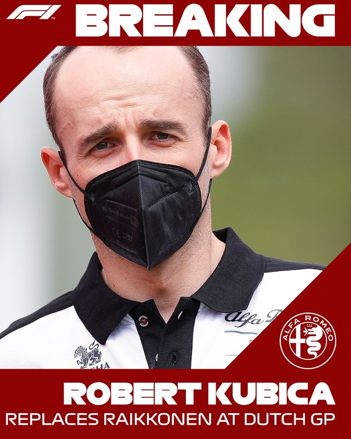 Setelah dua tahun absen, Robert Kubica kembali balap F1 lagi, kini di untuk tim Alfa Romeo di F1 Belanda 2021
