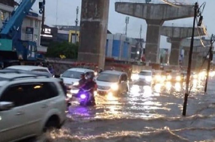 Ilustrasi terjang banjir