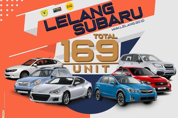 Bea cukai lelang 169 Subaru dari berbagai model