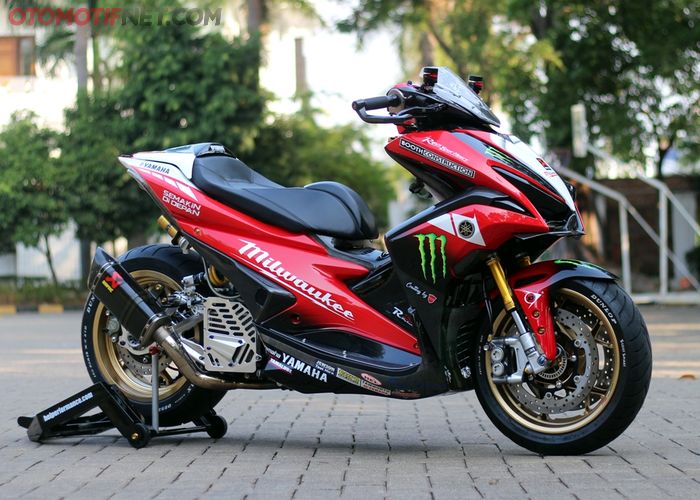 Yamaha Aerox 155 Vva Body Dan Kaki Sangar Mirip Pacuan Wsbk Gridoto Com