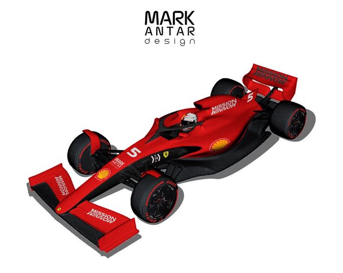 Ada netizen komentar desain mobil F1 masa depan ini mirip IndyCar (balap mobil formula khas Amerika)