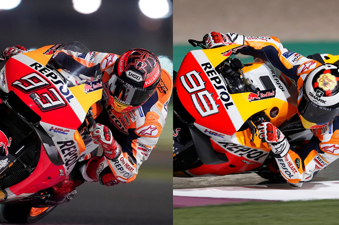 Marc Marquez dan Jorge Lorenzo pada tes pramusim MotoGP di Qatar