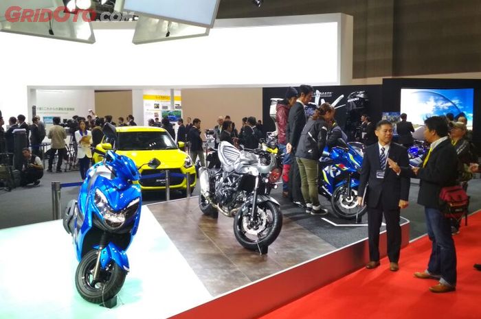 Suzuki di Tokyo Motor Show 2017 pamerkan tiga jagoannya, GSX-R125, SV650X dan skutik Swish 125