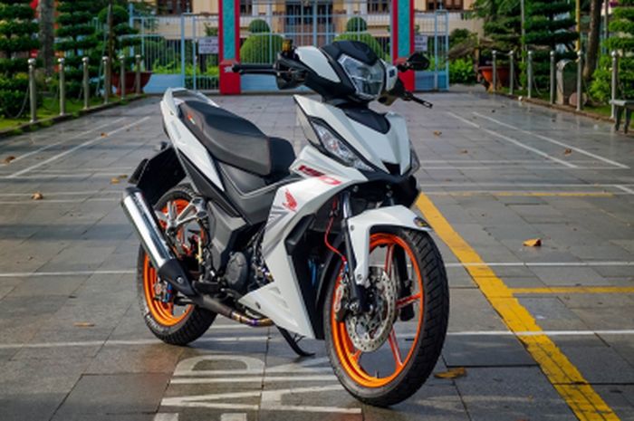 Modifikasi Honda Supra GTR 150 upgrade pengereman maksimal