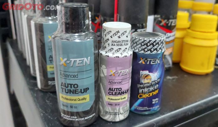 Chemical X-Ten Auto Tune-up, Auto Clean-up dan Throttle Body Intake Cleaner.