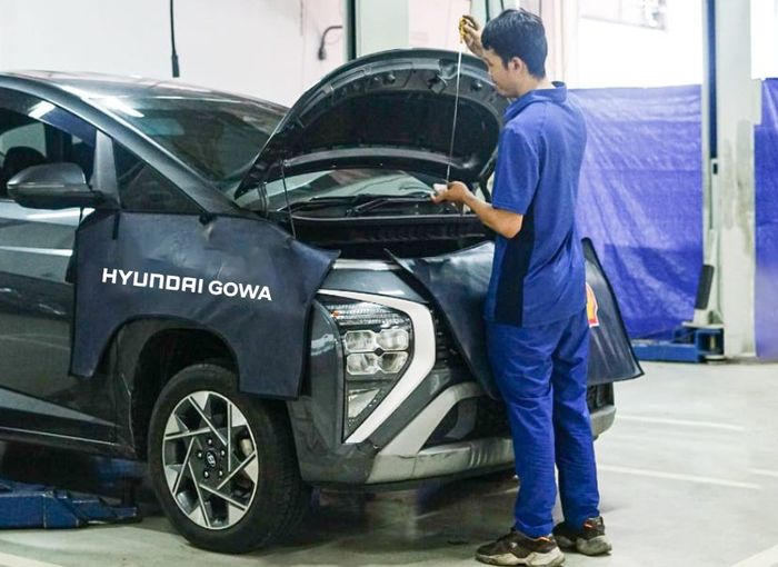 Ilustrasi servis kendaraan di Hyundai Gowa