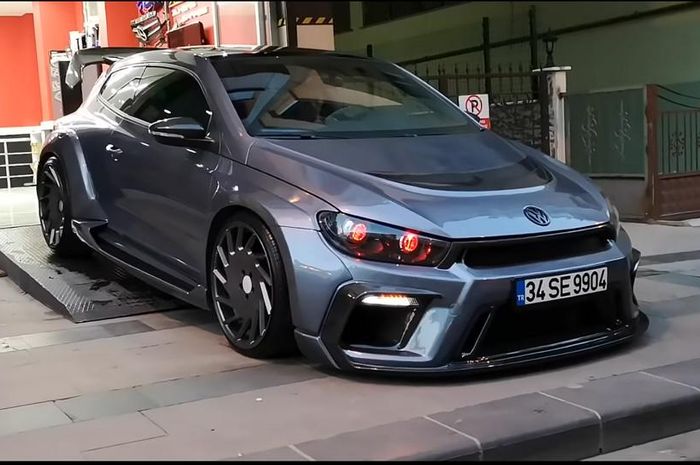 Modifikasi VW Scirocco pakai wide body kit