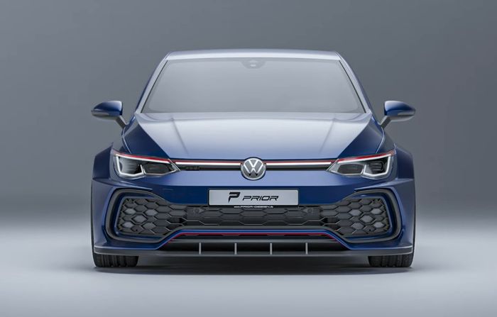 Tampilan depan modifikasi VW Golf GTI besutan Prior Design