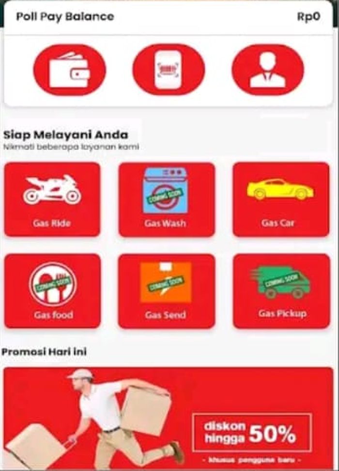 Tampilan aplikasi Gaspol Indonesia.