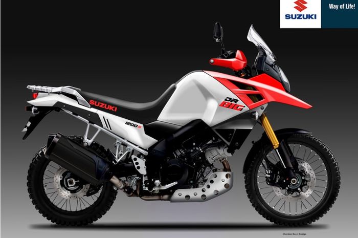 Prediksi desain calon motor Suzuki penantang Honda Africa Twin