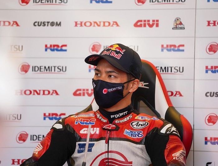 Takaaki Nakagami ingin melihat data Alex Marquez usai naik podium di MotoGP Aragon 2020 