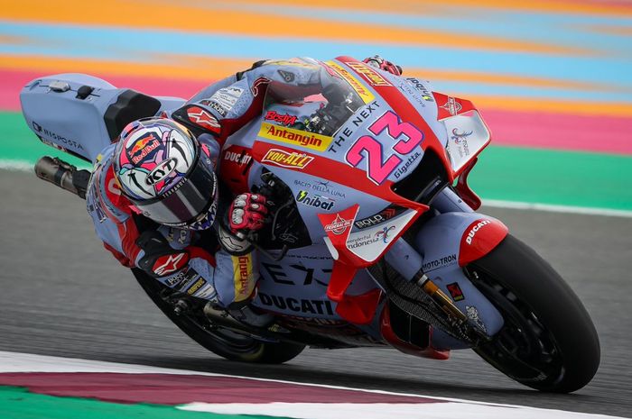 Enea Bastianini berhasil jadi yang tercepat di sesi warm up MotoGP Qatar 2022