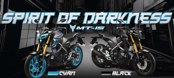 MT-15 Midnight Cyan dan Midnight Black