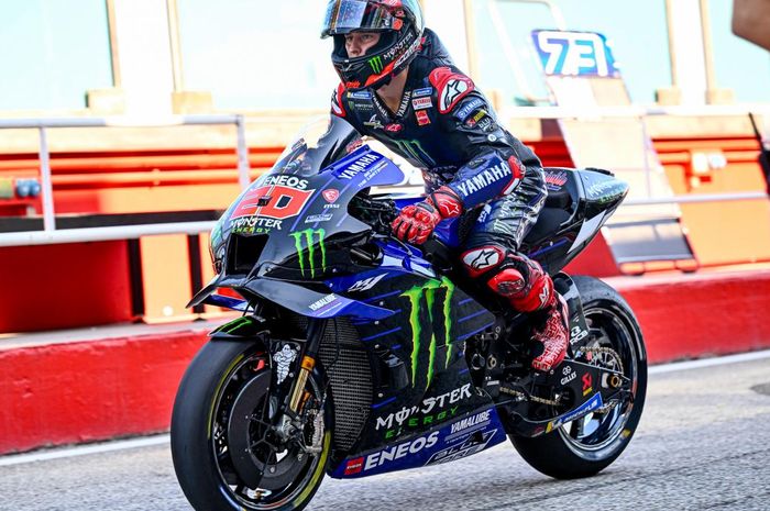 Fabio Quartararo cukup senang berkomentar usai mencoba mesin baru Yamaha tahap pertama di tes MotoGP Misano 2022