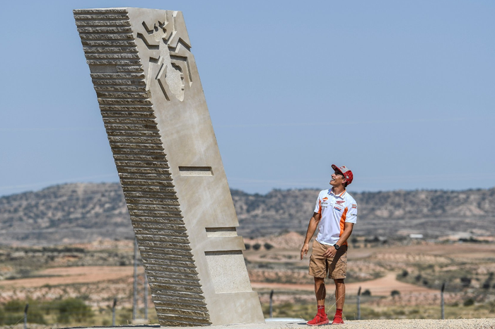 Marc Marquez melihat monolit di tikungan ke-10 Aragon