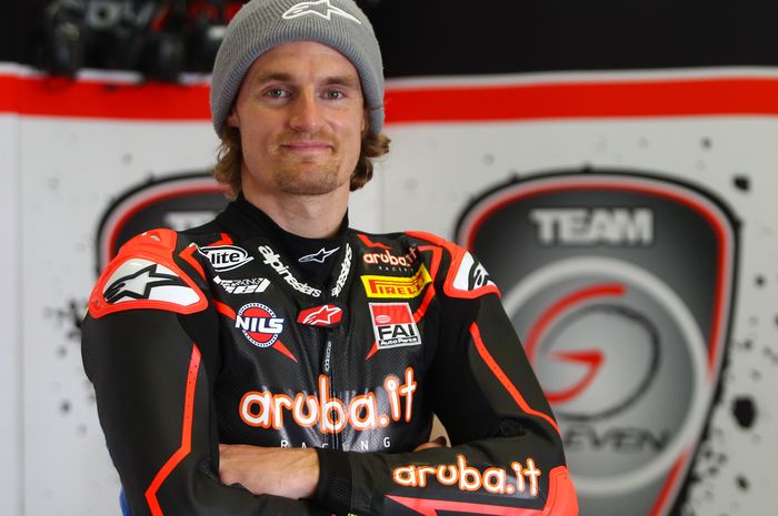 Chaz Davies saat tes di Jerez, Januari 2021 bersama tim GoEleven