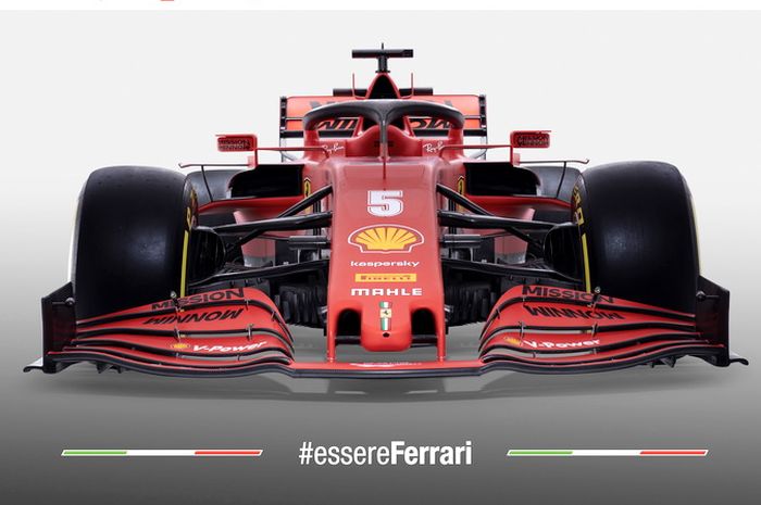 Mobl Ferrari SF1000 diluncurkan tim Ferrari untuk musim balap F1 2020 di Italia, Selasa (11/2)