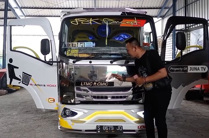 Modifikasi truk Isuzu Giga 2019 garapan JSK Karoseri, Lamongan, Jatim