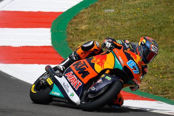 Remy Gardner pecahkan rekor lap time dan jadi pembalap tercepat di sesi warm up Moto2 Portugal 2021.