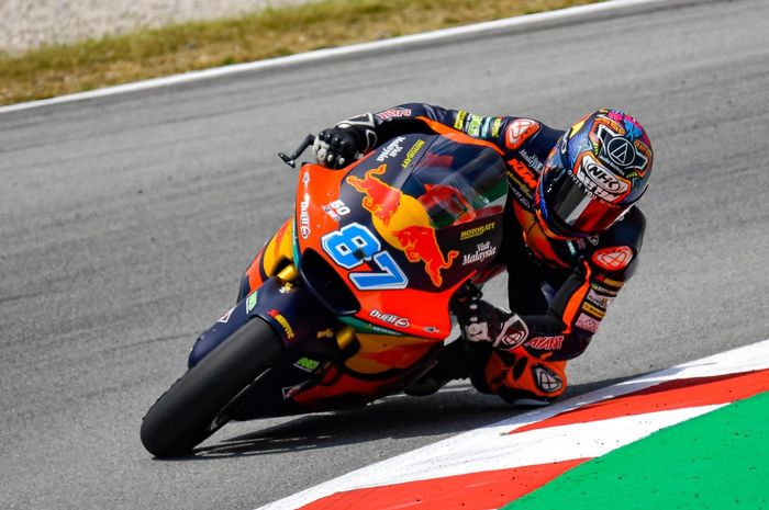 Remy Gardner berhasil menjadi pembalap tercepat di sesi FP1 Moto2 Jerman 2021, pembalap tim Indonesia Fabio di Giannantonio tepat dibelakangnya.