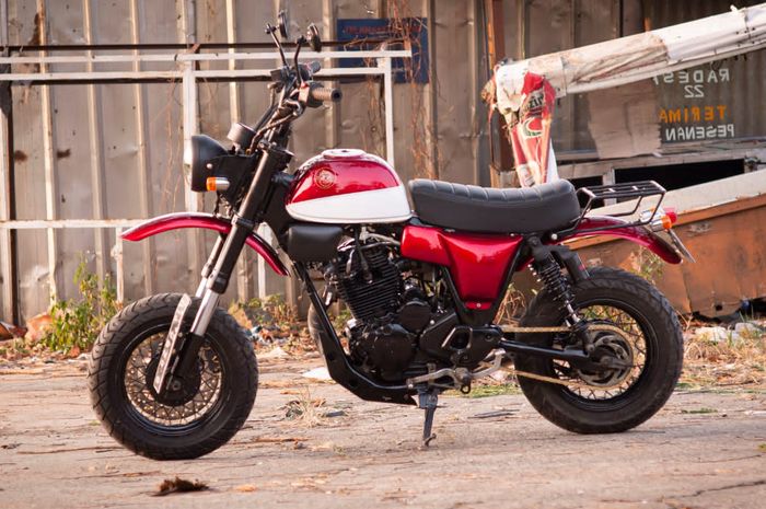 Yamaha Scorpio custom jadi Honda Monkey