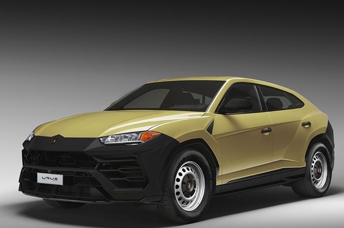 Lamborghini Urus pakai pelek kaleng