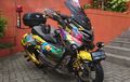 Yamaha NMAX Bergaya Touring Penuh Warna Karakter Dragon Ball Z