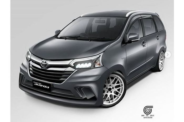 Modifikasi digital Toyota Avanza yang sampai hilangkan foglamp