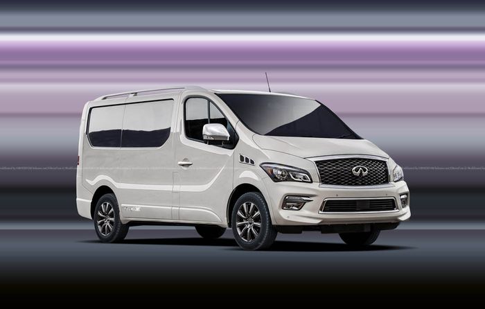  Modifikasi digital Infiniti diubah menjadi MPV