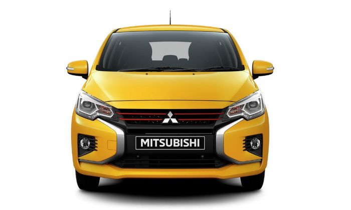 Tampak depan Mitsubishi Mirage terbaru