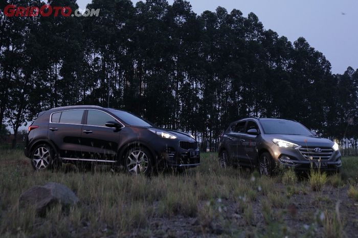 Adu praktis Hyundai Tucson XG vs Kia Sportage