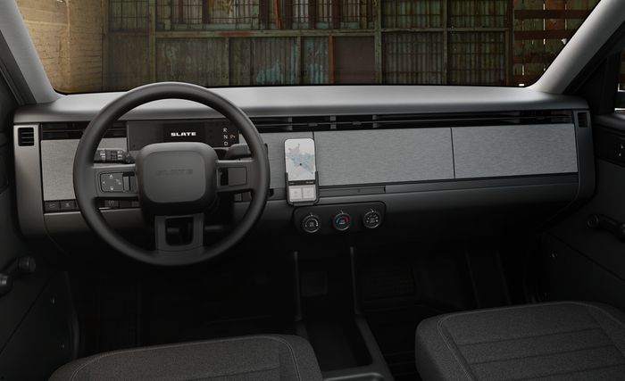 Interior Slate Truck simpel sekali.