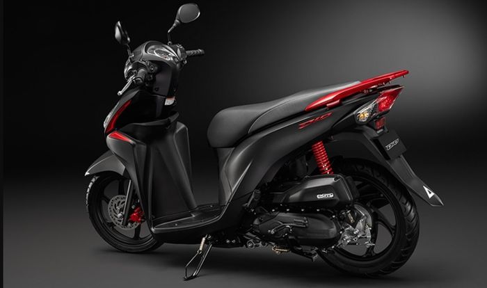 Desain Honda Dio facelift lebih ramping dibanding Spacy yang pernah beredar di Indonesia