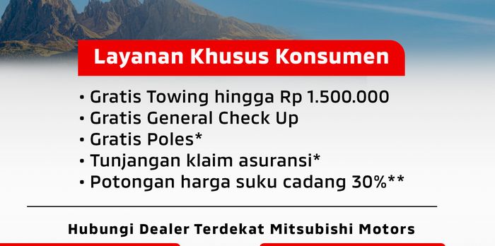 Layanan khusus Mitsubishi Peduli banjir Sumatra