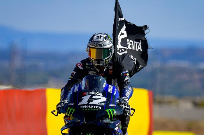 Gagal meraih podium di MotoGP Aragon, Kok Maverick Vinales malah membawa bendera hitam, ternyata ini alasannya