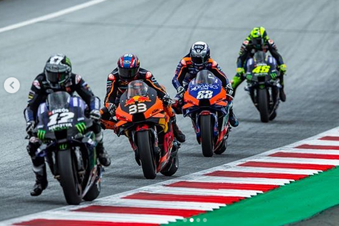 Brad Binder (#33) menyebut balapan awal musim MotoGP 2020 sedikit kacau karena tidak bisa diprediksi hasilnya 