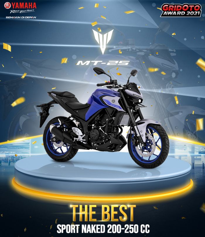Yamaha MT-15 sabet gelar Best Sport 200-250cc Naked GridOto Award 2021