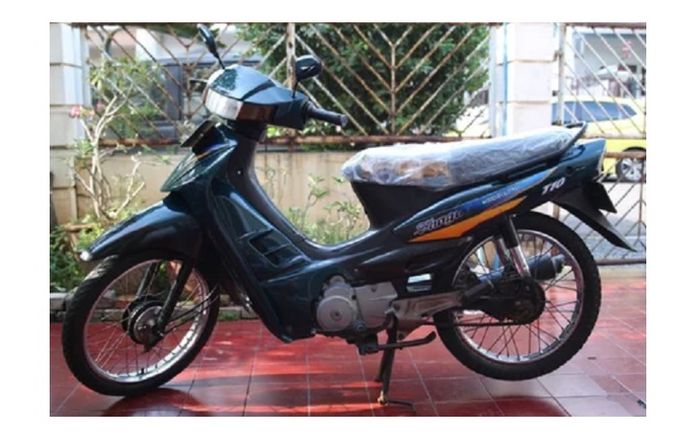 Suzuki Shogun generasi awal pakai rem tromol