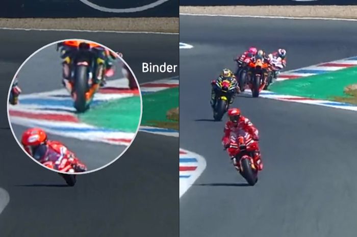 Kenapa Jorge Martin tidak kena penalti seperti Brad Binder pada balapan MotoGP Belanda 2023?