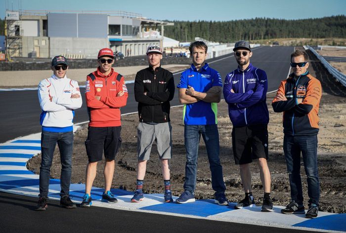 Enam pembalap melakukan uji coba di KymiRing, sirkuit yang akan menggelar MotoGP FInlandia pada musim 2020