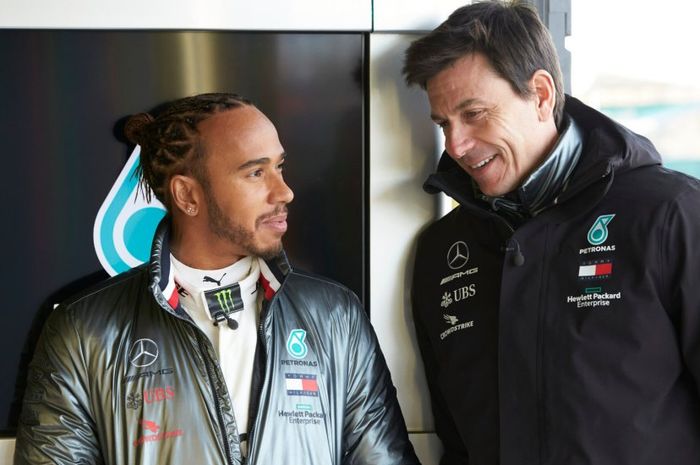 Lewis Hamilton dan bos tim Mercedes, Toto Wolff