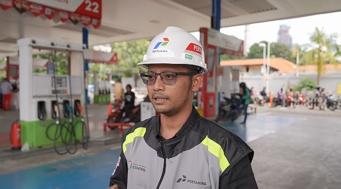 Ahmad Khaerudin, Quality Control SPBU COCO Abdul Muis 31.102.02 Pertamina.