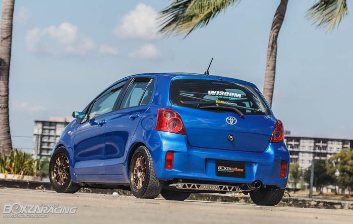 Modifikasi Toyota Yaris bakpao asal Thailand yang sporty