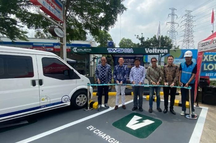 Peresmian SPKLU Voltron, Kamis (8/8/2024).