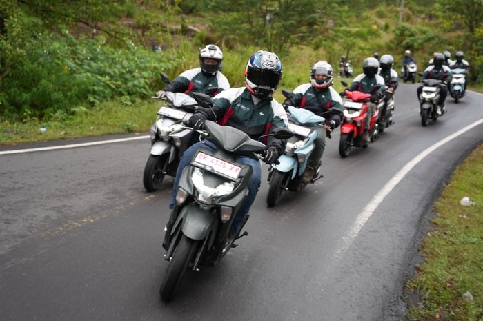 Turing yamaha Gear Ultima di Bali