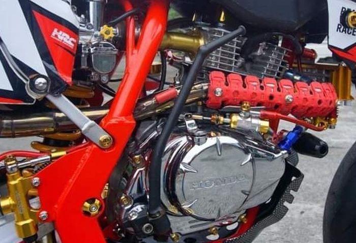 Mesin Honda Mega Pro custom supermoto bore up 66