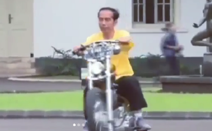 Gaya keren Presiden Jokowi