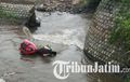 Ngeri, Pengendara Ninja 250 Terjun ke Sungai, Diduga Enggak Mengenal Medan