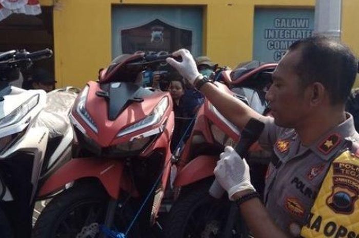 Jaringan penjual motor rekondisi ditangkap di Tegal