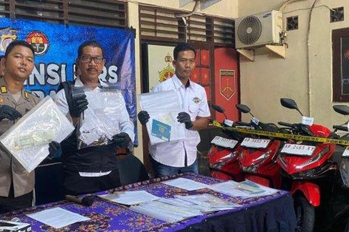 Pelaku penggelapan 20 motor rental dibekuk polisi. Ini alasannya